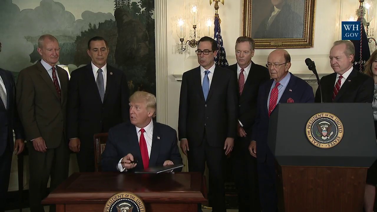 white house has fallen President Trump Signs a Memorandum Addressing China’s Intellectual Property Laws