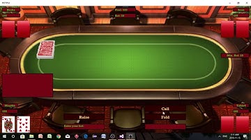 Demo Of My UWP C# ROTPS3 Poker Game Project