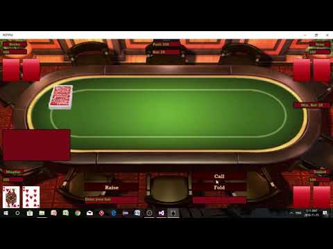 Demo Of My UWP C# ROTPS3 Poker Game Project