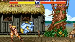 Street Fighter 2: The World Warrior SNES (Guile) Difficulty level 7