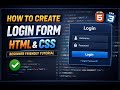 How To Create Login Form HTML + CSS (Bootstrap Framework)#login #loginform #htmlcss #webdevelopment