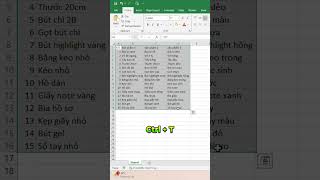 Tự động kẻ bảng khi nhập dữ liệu trong excel