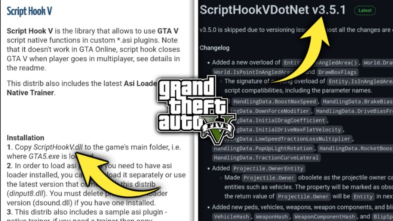 Http gtav scripthookv. Script Hook v net для GTA 5.