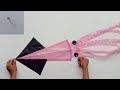 Simple way to make a squid kite from a coconut stick