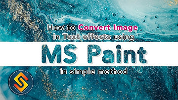 Convert image in text effect in MS Paint.