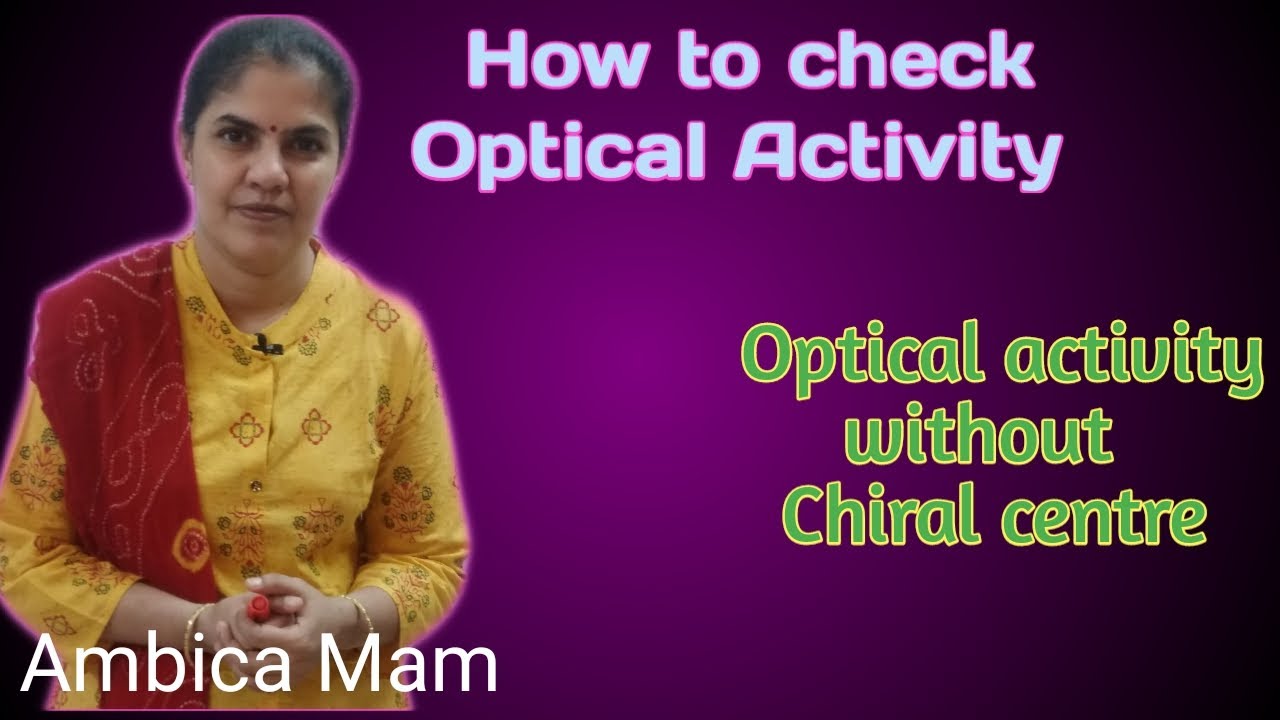 How to check optical activity of compound