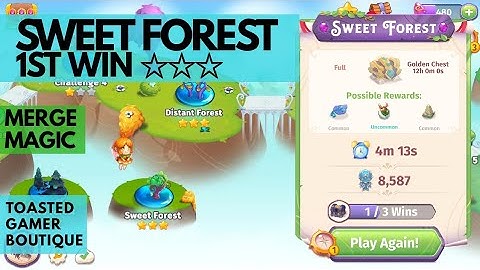 Merge Magic Sweet Forest • 3 Stars On 1st Win ☆☆☆