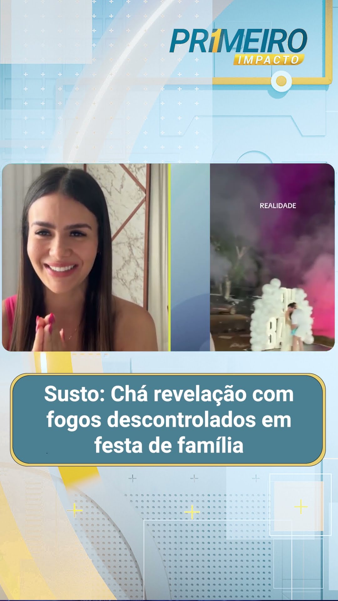 Susto: Chá revelação com fogos descontrolados em festa de família