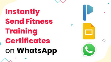 Create Fitness Training Course Certificates & Send to Trainee on their WhatsApp Automatically