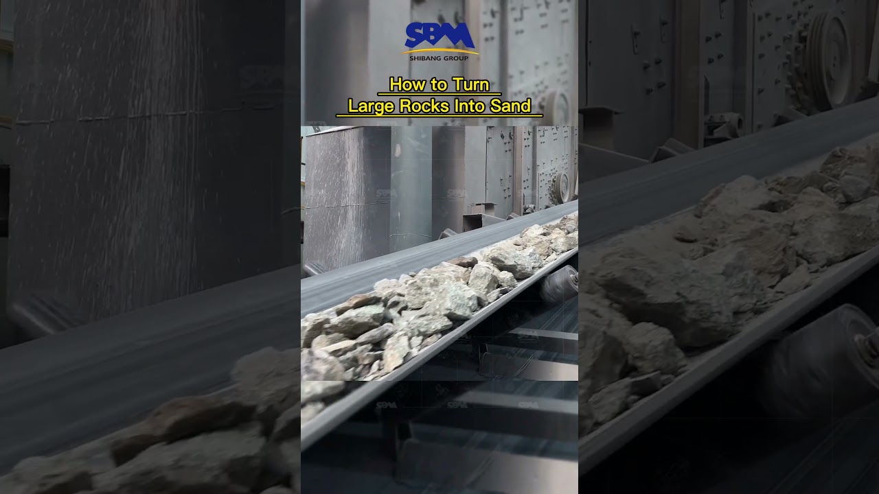 How to turn large rocks into sand？