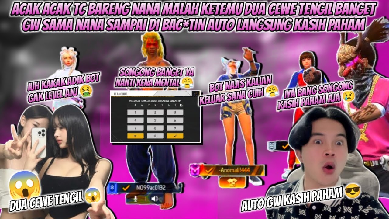 ACAK-ACAK TC BARENG NANA KETEMU DUA CEWE TENGIL BANGET AUTO GW KASIH PAHAM PAKAI AKUN SULTAN S1 S2 !