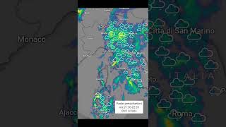Precipitazioni diffuse al Nord e al centro Italia. meteo pioggia radar