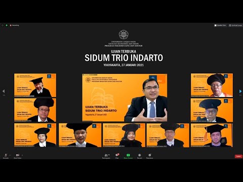 Ujian Terbuka Sidum Trio Indarto