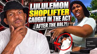 Lululemon shoplifter getting caught in the act what happens next is insane.