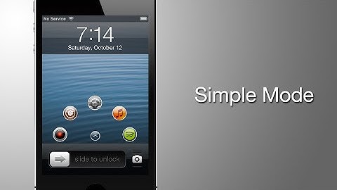 Simple Mode - Cydia Tweak
