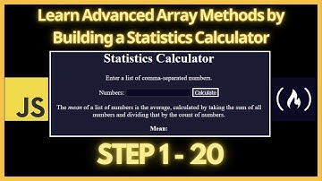 Learn Advanced Array Methods by Building a Statistics Calculator - Step 1 - 20 - freeCodeCamp