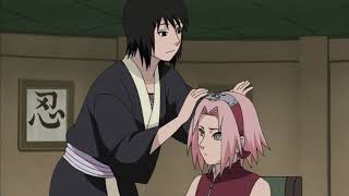 Sakura sees Shizune's small breasts