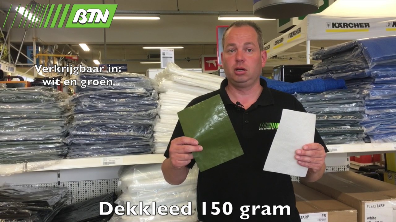 Dekkleed 150 gram groen en wit - BTN de Haas