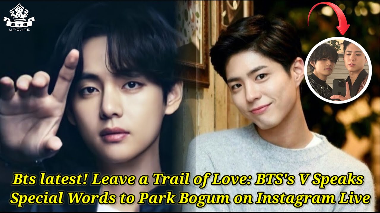 BTS V AND PARK BO GUM FRIENDSHIP (Still Strong) 