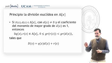 Álgebra - Principio de la división euclídea para polinomios - Jesús Soto