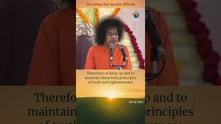 Bharat Is Founded On Truth And Righteousness Sri Sathya Sai Speaks Jan 14, 2003