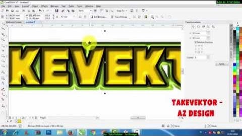 How To Make Plastic Effect On Text With Coreldraw x7