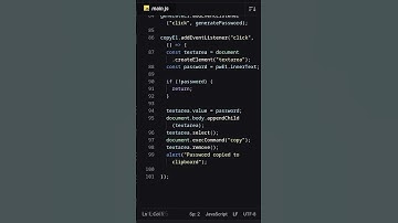 Making password generator by using #HTML #CSS AND #JAVASCRIPT #CODES