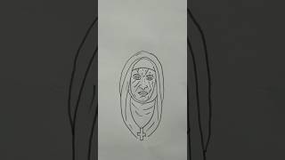 Full ✝️ Mother Mary Pencil Drawing# #art#motherhood# #drawing #shorts Guide
