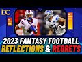 Reflecting on the 2023 Fantasy Football Season: Mistakes, Regrets and Lessons Learned
