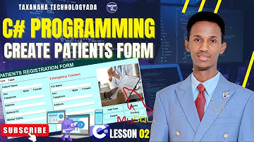 C# Programming Casharka 2aad  First Form & How to Create Patients Form Af Soomaali