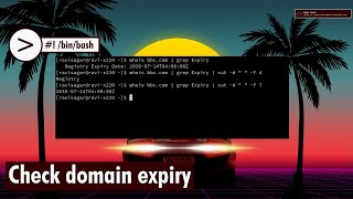 Shell Script To Check Domain Expiry
