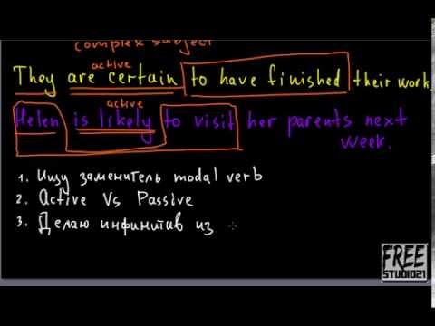 Замена модального глагола на complex subject