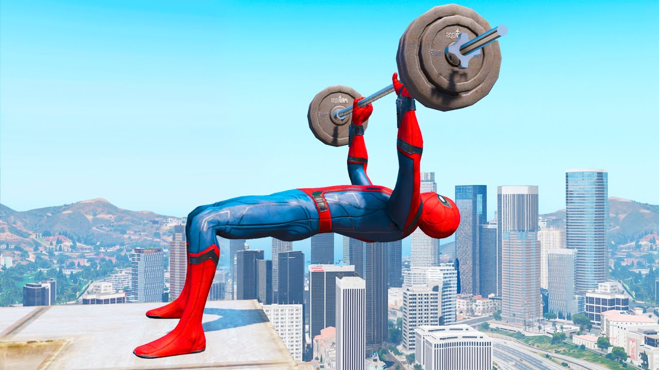 SPIDERMAN CRAZY JUMPS/FALLS #7 (GTA 5 Spider-Man Fails)