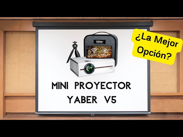 YABER v5 Mini Proyector portátil 🏆 5G - WiFi - Bluetooth - FULL HD - ¿Qué más necesitas?