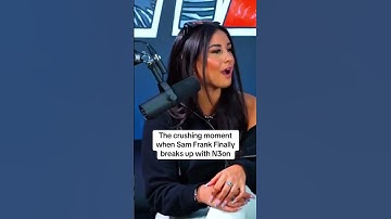Sam frank breaks up with N3on live on a podcast 😬 #n3on #podcast #breakup #viral