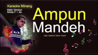 Karaoke lagu Minang AMPUN MANDEH versi Nada Pria