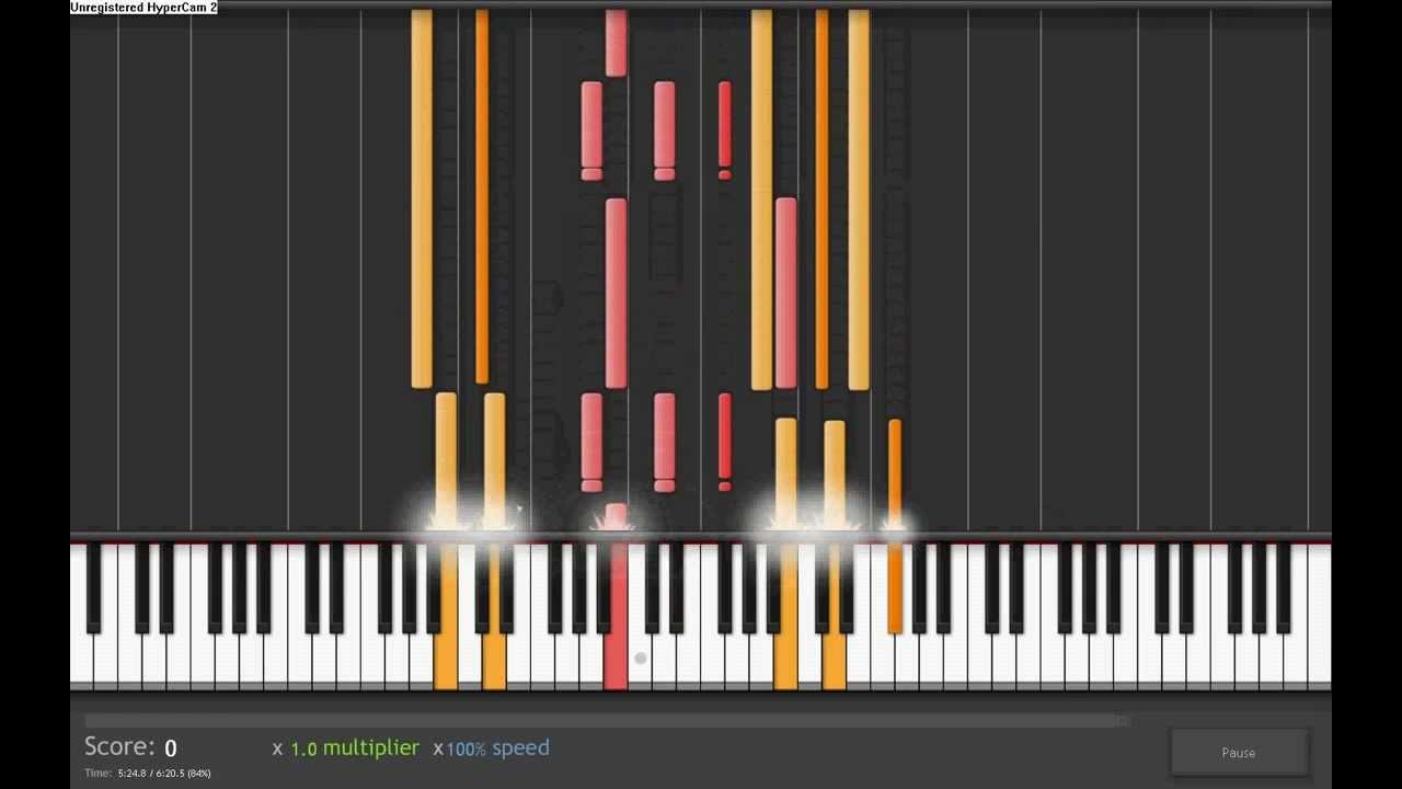 Pink Floyd - Comfortably Numb (Synthesia) (audio sync)