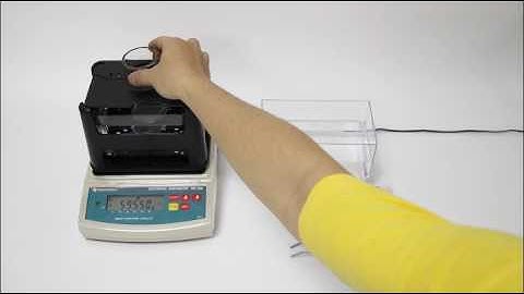 Demo Video for DahoMeter Solid Density Meter DH-300 to Measure Plastic Granules