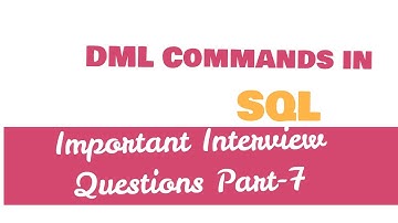 DML commands in SQL with examples