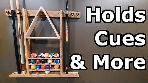 Cue Rack Wood Working Project