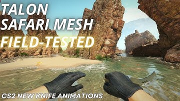 Talon Knife Safari Mesh (Field-Tested) | CS2 Skin Showcase with NEWEST Animation