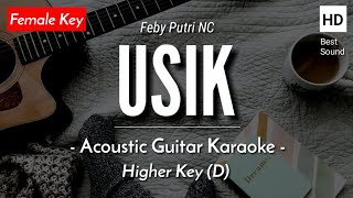 Usik (Karaoke Akustik) - Feby Putri (Female Key | HQ Audio)