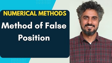 Numerical Methods : Lecture 08 False Position method