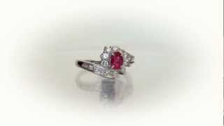 Ruby and diamnonds in Platinum  P-002