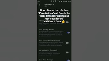 How to Enable Voice Channel  Permissions Use Soundboard in a role in Discord Mobile #roduz #discord