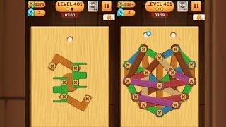 Screw Puzzle: Wood Nut & Bolt - Level 401