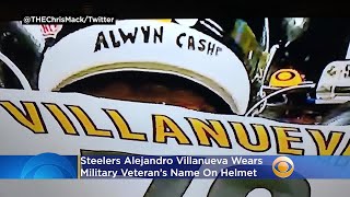 Steelers Alejandro Villanueva Wears Military Veteran's Name On Helmet, Covering Antwon Rose Jr.