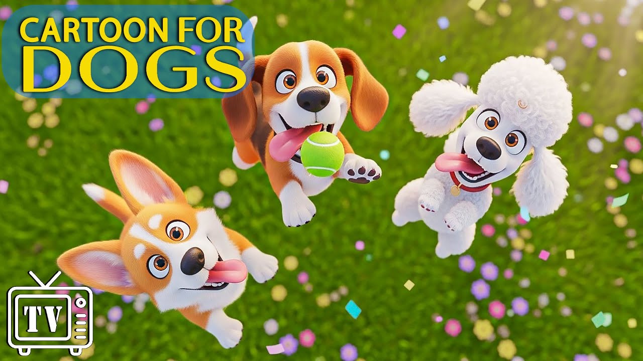 Dog Cartoons for Dogs: Anxiety Relief Music for Dogs & Quiet Relaxation | Dog TV for Dogs to Watch