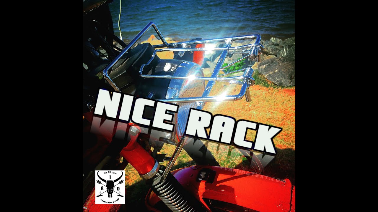 How to put a front rack on CT110 postie Bike - YouTube