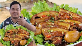 BRAISED PORK BELLY | MUKBANG ASMR | EATING SHOW
